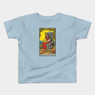 Queen of pentacles tarot Kids T-Shirt